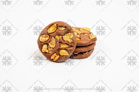 SNOWCUBE 手作クッキー ココアコーンフレーク 1枚目の画像