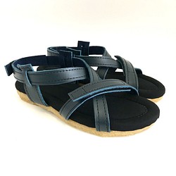 【sale‼】Mサイズ(23〜24cm) BELT sandals #natural leather 1枚目の画像