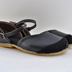 ROUND sandals #natural leather 1枚目の画像