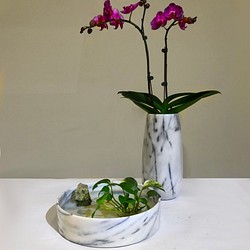 【ARTFINITY™ 大藝石代】大理石花瓶(多功能擺飾) 第1張的照片