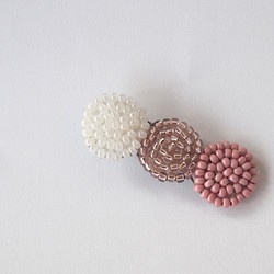 ohana hair clip  - dew pink 1枚目の画像