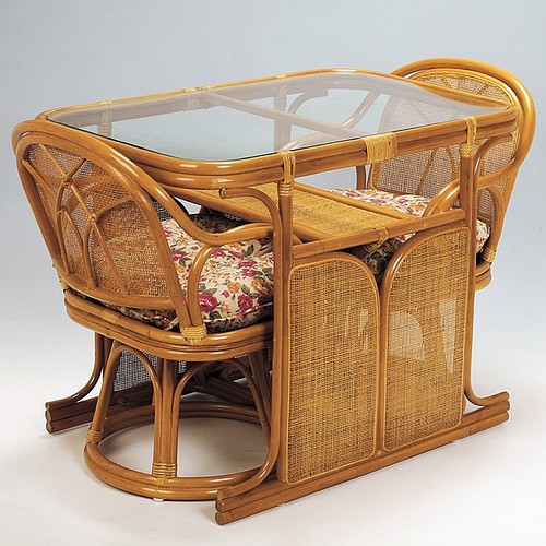 籐製の椅子とテーブルの三点セットの内の椅子2 その他 椅子/チェア インテリア・住まい・小物 買付期間