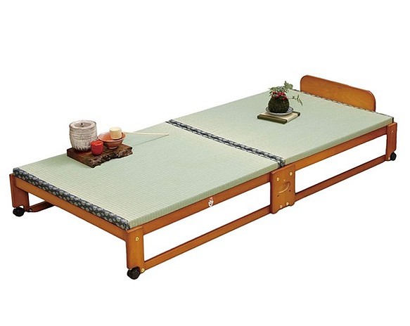 中居木工 らくらく 折りたたみ式 畳ベッド シングル/ワイド 日本製