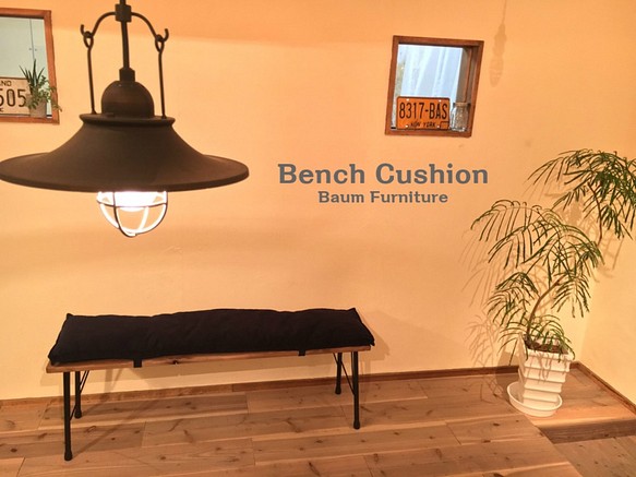 Bench Cushion　ベンチ用　クッション　コーデュロイ 1枚目の画像