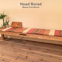 ピコ様専用オーダーページ[Head Borad] ヘッドボード 木製 机 サイドボード コンセント付 1枚目の画像