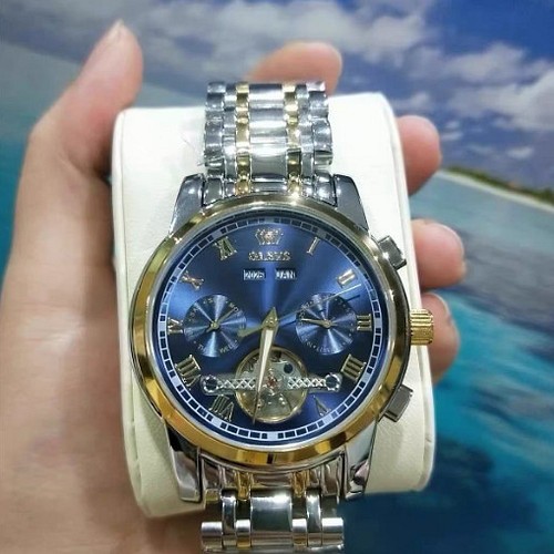 ブランドは多機能自動機械式時計時計メンズ腕時計MAN002ブルー 腕時計