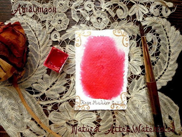 *♥香水彩 茜 Genuine Rose Madder Rubia Natural Attar Watercolor♥* 1枚目の画像