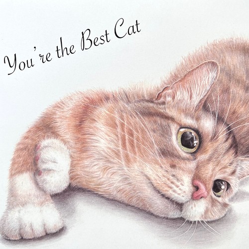 リアルな猫のアートポスター 色鉛筆画 サイズ 猫好きさん必見 絵画 ペットアートカルモ 通販 Creema クリーマ ハンドメイド 手作り クラフト作品の販売サイト