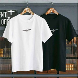 【送料無料】 韓流 シンプル オリジナルロゴTシャツ Unbalance 1枚目の画像