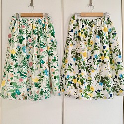 【特集掲載】ボタニカル柄スカート２枚セット 1枚目の画像