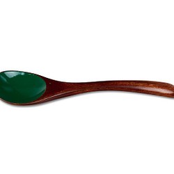 香川漆器16厘米湯匙（綠色） 第1張的照片