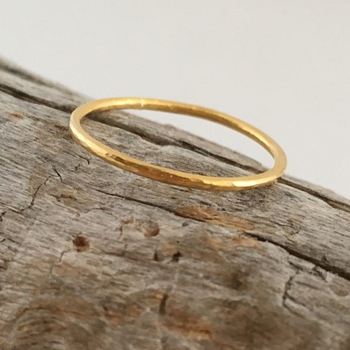 K22 Gold Ring◇22kゴールド指輪/リング（1ｍｍ幅） 指輪・リング Sae+ 