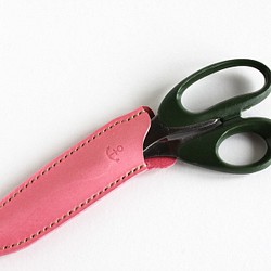 剪刀盒/圓潤的粉紅色剪刀 第1張的照片