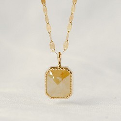 Tan Beige Diamond Necklace 1枚目の画像
