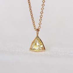 Champagne Yellow Diamond Necklace 1枚目の画像