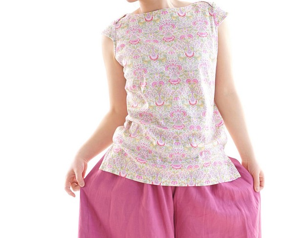 【棉質材料售罄!!】自由上衣針織衫/羅登粉色系列t003a-rdp1 第1張的照片