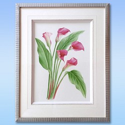 ボタニカルアート カラー 植物画 - 絵画