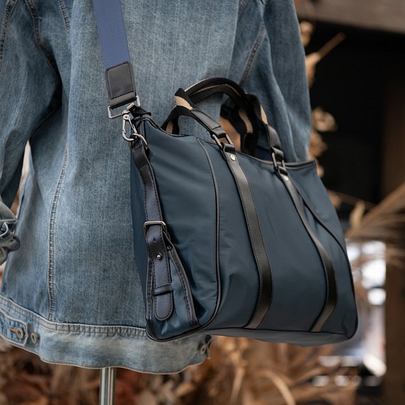 通勤通学 斜め掛けバッグ ショルダーバッグ2way シンプル A4対応 ハンドバッグ ハンドメイド  手提げバッグ 1枚目の画像