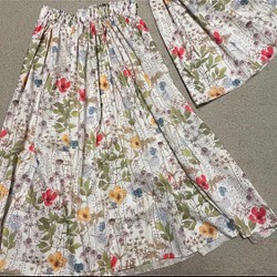 リバティ　ギャザースカート　セット　リンクコーデ　イルマ 1枚目の画像