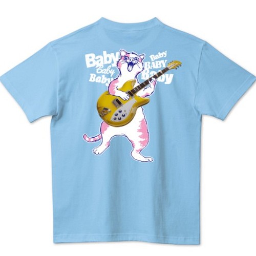 リッケンバッカーと猫 Bod色サックス Tシャツ カットソー タカムラサキキリン 通販 Creema クリーマ ハンドメイド 手作り クラフト作品の販売サイト