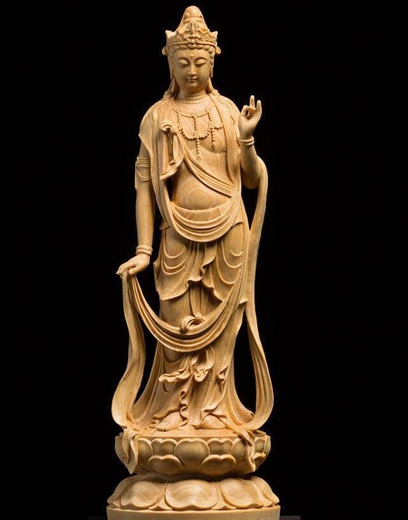 仏像 木彫 観音菩薩像