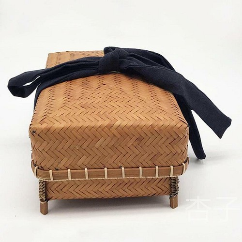 職人手作り 収納ケース 自然竹の編み上げ 茶道具収納 古風 かごバッグ 