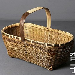 在庫有即出荷 職人手作り 収納ケース 自然竹の編み上げ 茶道具収納