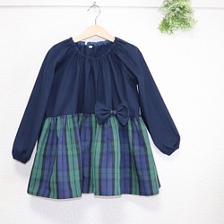 受注制作】 フリルスモック ハンドメイド キッズ スモック 子供服