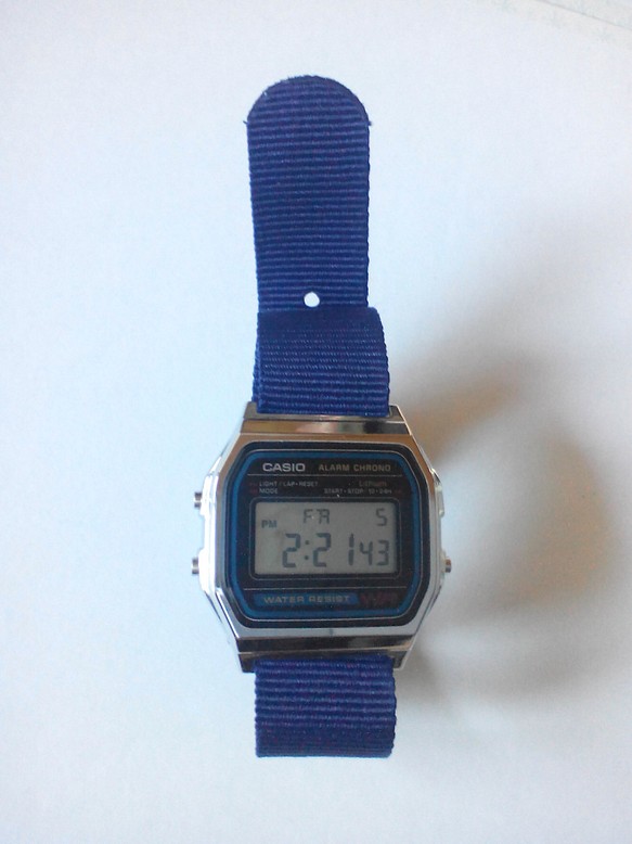 腕時計 チープカシオ CASIO  NATO風 カスタマイズ 交換ベルト  色の選択自由 1本売り 1枚目の画像