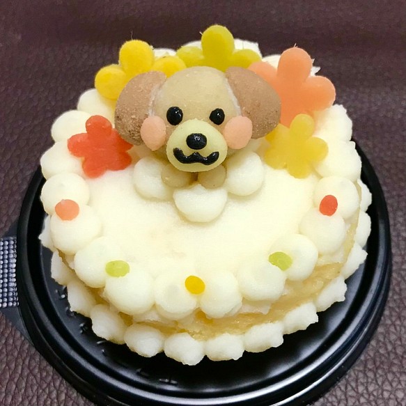 お花の米粉ケーキ 犬用 ケーキ 米粉 誕生日 小麦粉不使用 おもちゃ ペット小物 わんこケーキ サポートｇｉｏｉａ 通販 Creema クリーマ ハンドメイド 手作り クラフト作品の販売サイト