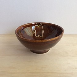 クマの茶碗 1枚目の画像
