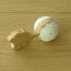 毛糸ボンボン　野菜　カブ 1枚目の画像