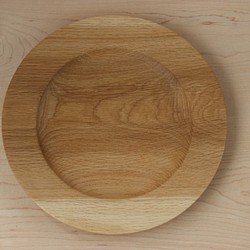 木製皿　ナラ　セール 1枚目の画像