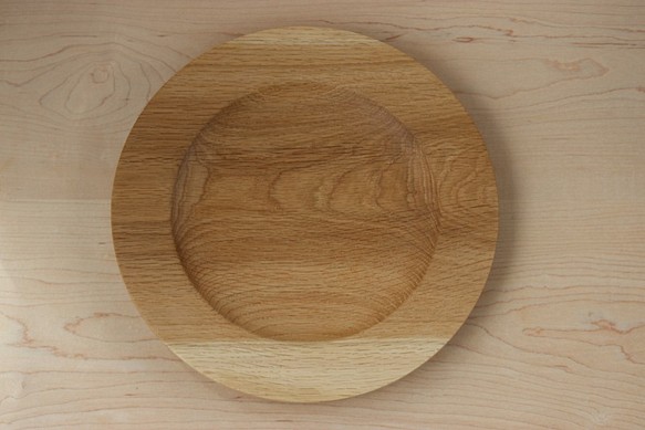 木製皿　ナラ　セール 1枚目の画像