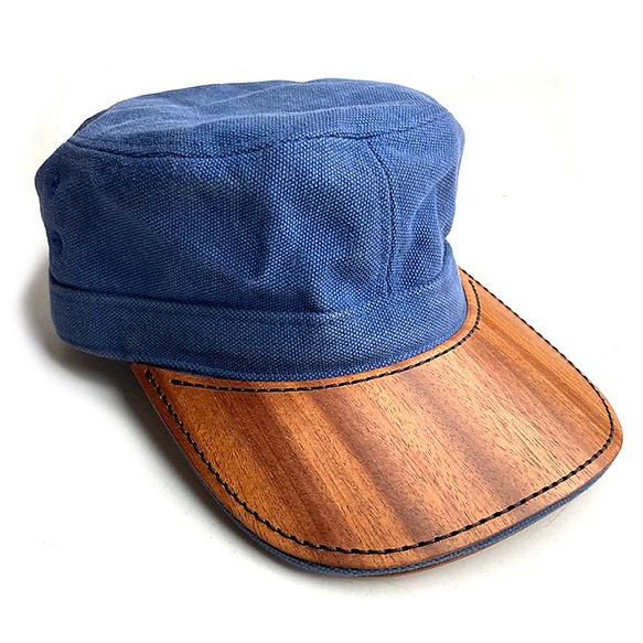 定制：蓋帽上的木質裝飾 第1張的照片