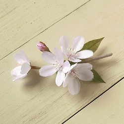 布の花　桜のひと枝コサージュ　2017 1枚目の画像