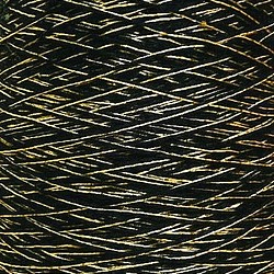 ウール・ラメ糸 　ブラック・ゴールド系   190　ｇ 1枚目の画像