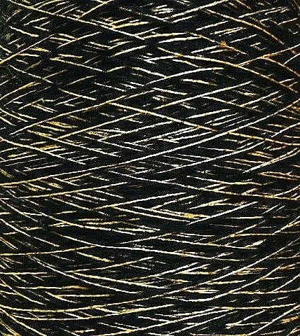 ウール・ラメ糸 　ブラック・ゴールド系   190　ｇ 1枚目の画像