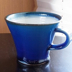 藍釉杯 第1張的照片