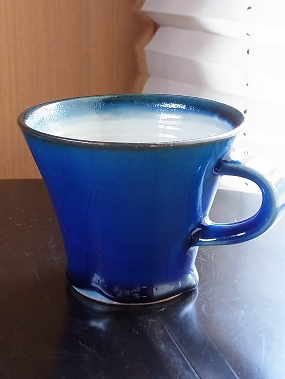 藍釉杯 第1張的照片