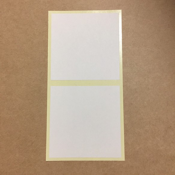 《上質ホワイトシール》正方形型シール6cm60枚 1枚目の画像