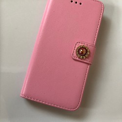 今月のサービス品iPhone6手帳型ケース❤️お花がいっぱい（ピンク） 1枚目の画像