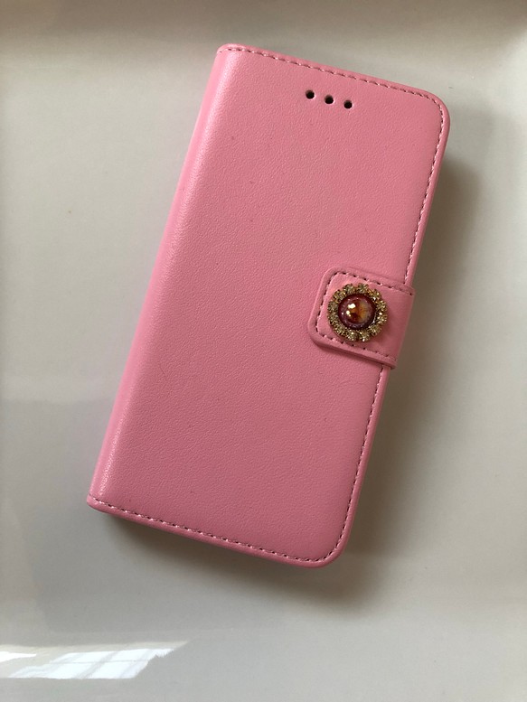 今月のサービス品iPhone6手帳型ケース❤️お花がいっぱい（ピンク） 1枚目の画像