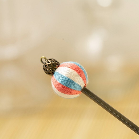 * 定制 * 線珠的 Kanzashi &lt;沙灘球&gt; 第1張的照片