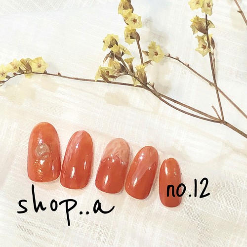 no.12▪︎ネイルチップ ニュアンスネイル ジェルネイル▫︎open