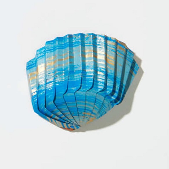 紙の貝殻椀 うのにもお得な情報満載 刷毛 全国総量無料で 青