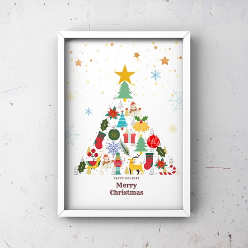 クリスマスツリー クリスマスポスター 写真 グラフィック Kuruko 通販 Creema クリーマ ハンドメイド 手作り クラフト作品の販売サイト
