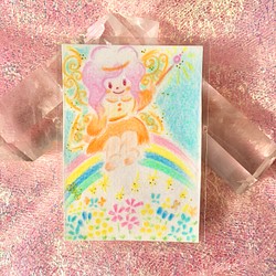 妖精さんの癒しの絵・カードタイプ・御守り用・ヒーリングアイテム