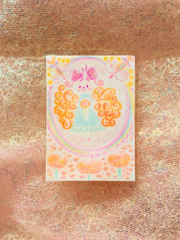妖精さんの癒しの絵・カードタイプ・御守り用・ヒーリングアイテム 1枚目の画像