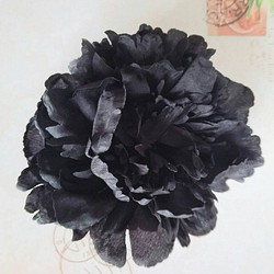 ピオニーMブラック  ヘッドドレス 1枚目の画像